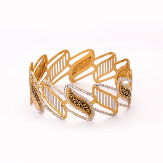 Stunning Rhodium Bangles
