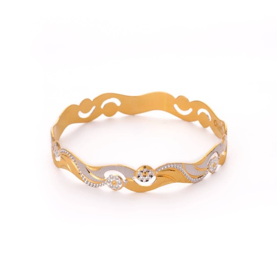 Stunning Rhodium Bangles