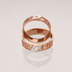 Rose Gold Couple Rings