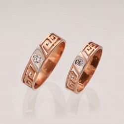 Rose Gold Couple Rings