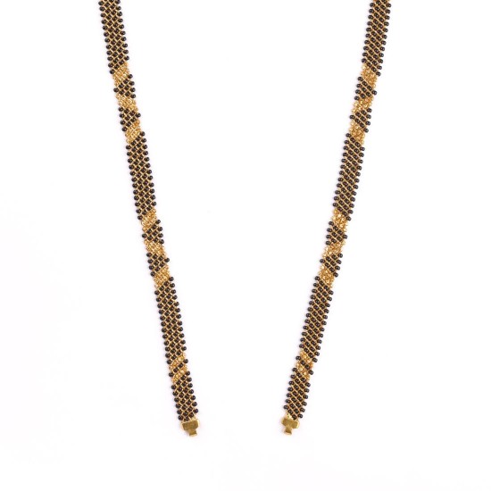 Traditional Black Beads Short Ghanthan
