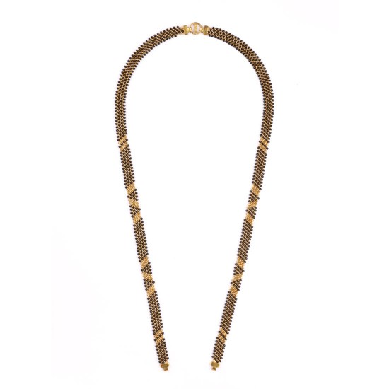 Traditional Black Beads Short Ghanthan