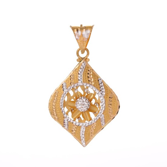 Stunning Rhodium Finished Pendant Set