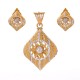 Stunning Rhodium Finished Pendant Set