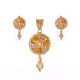 Stunning Rhodium Finish Pendant Set