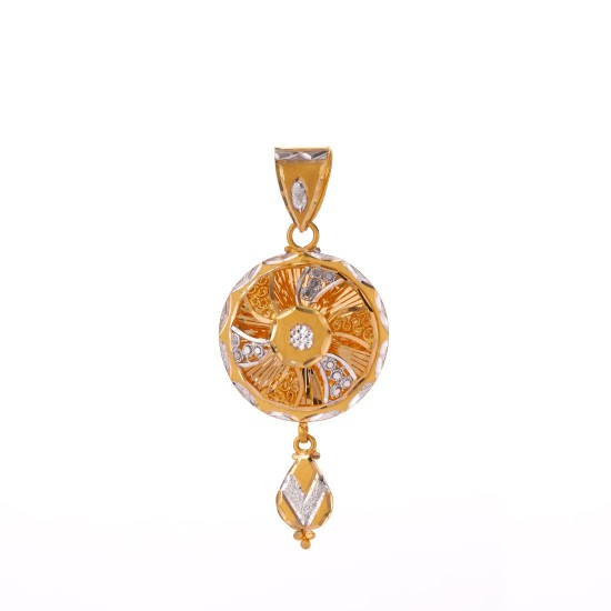 Stunning Rhodium Finish Pendant Set