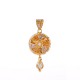 Stunning Rhodium Finish Pendant Set